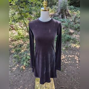 Vintage BCBG Paris‎ Purple Long Sleeve Crew Neck Sheath Dress Size Small
